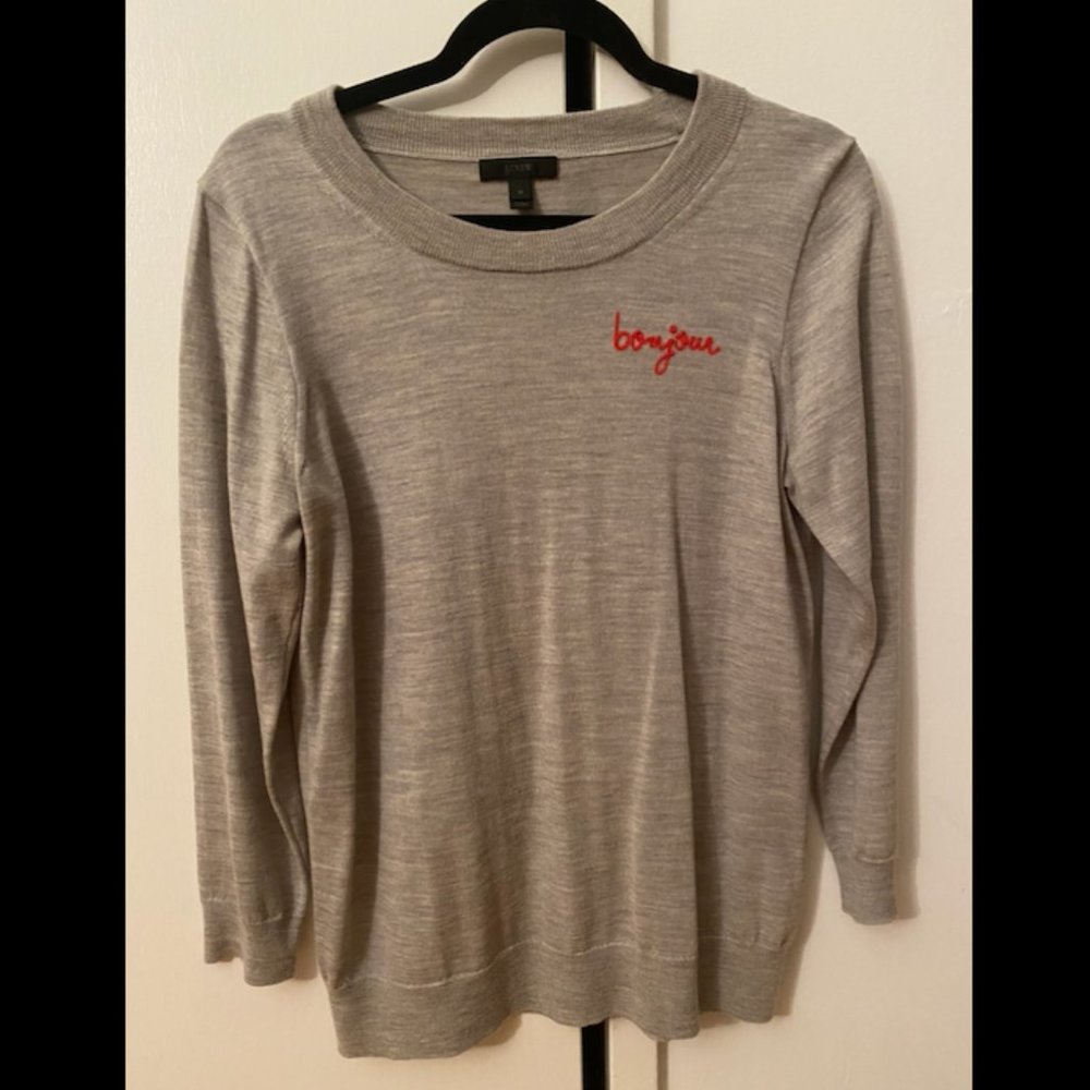 J. Crew Quarter Sleeve Knit Top